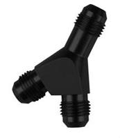 900612-BL AN Fitting [-12 AN Male to -12 AN Male to -12 AN Male, Black]