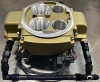 930036-BL EFI Feed Line Kit for Holley Sniper Quadrajet [-6 AN, Black Hose]