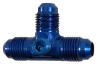 997408 Adapter Fitting [-8 AN Male Threads to -8 AN Male Threads, Tee, Blue]