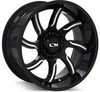 151-2936M18 ION 151-Series Wheel, Size: 20" x 9", Bolt Pattern: 6 x 135 mm [Finish: Gloss Black/Milled]
