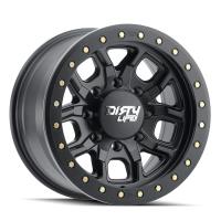 DT-1 9303 Wheel Size: 17 X 9" Bolt Pattern: 6-135 [MATTE BLACK W/SIMULATED RING]