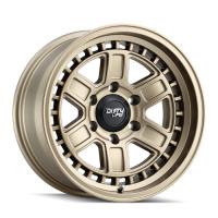 CAGE 9308 Wheel Size: 17 X 8.5" Bolt Pattern: 6-120 [MATTE GOLD]