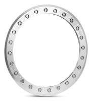 Forged Beadlock Race Ring, 15 in. Diameter [Machined]