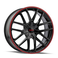 3260-2814BR TR60 Series Wheel [Size: 20" x 8.5"] Gloss Black With Red Ring