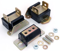 GM Car Motor & Transmission Mount Kit Black