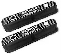 Black Aluminum Valve Covers 318/340/360 Small Block Engines