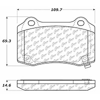 PosiQuiet Semi Met Pads 2004-2016 Cadillac Chevrolet Chrysler Dodge Jeep Tesla 300 Camaro Challenger