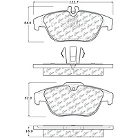 PosiQuiet Semi Met Pads 2008-2015 Mercedes-Benz C180 C250 C280 C300 C350 E200 E350 E550