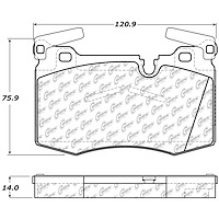 PosiQuiet Semi Met Pads 2009-2015 Mini Cooper