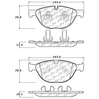 PosiQuiet Semi Met Pads 2010-2015 Jaguar XF XFR XFR-S XJ XK XKR XKR-S