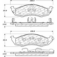 PosiQuiet Ceramic Pads 1993-2002 for Nissan Quest