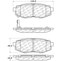 PosiQuiet Ceramic Pads 2006-2016 Scion for Subaru B9 Tribeca BRZ Forester FR-S Legacy Outback Tribeca