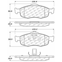 PosiQuiet Extended Wear 1995-2002 Ford Mercury Contour Cougar Mystique