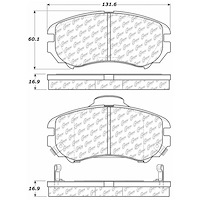 PosiQuiet Extended Wear 2002-2013 for Hyundai for Kia Elantra Optima Sonata Soul Sportage Tiburon Tucson