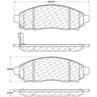PosiQuiet Extended Wear 2005-2015 for Nissan Suzuki Equator Frontier Leaf NV200 Pathfinder Xterra