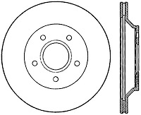 Cryo-Treated Premium Slotted Rear Brake Rotor Fits Select 1985-1992 Chevrolet, Pontiac Models [Right/Passenger Side]