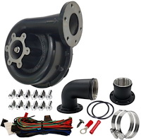 DC-8090 EWP140 12V Remote Electric Water Pump Kit [Black Alloy]