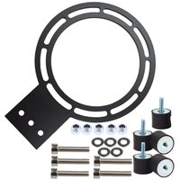 EWP Mounting Plate for EWP115, EWP130 and EWP150 Electric Water Pumps [Aluminum, Black]