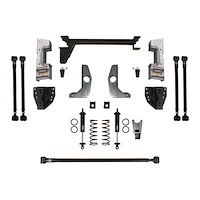 QUADRALink Rear Suspension Kit 1973-87 GM C10/C15, Double-Adjustable Shocks, Weld-in Brackets [Ride Height: 5-7.500 in. Lowered]