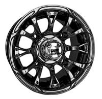 Nitro Golf Cart Wheel Black/Chrome 12 x 7