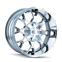 8015-2178C Warrior 8015 Wheel [Size: 20" x 10"] Chrome Finish