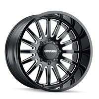 8114-2136BM Utopia 8114 Wheel [Size: 20" x 10"] Gloss Black Milled Finish