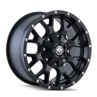 8015-7978MB18 Warrior 8015 Wheel [Size: 17" x 9"] Matte Black Finish