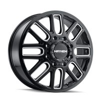 8107D-2879BMF115 Cogent Dually 8107D Wheel [Size: 20" x 8.25"] Gloss Black Milled Finish