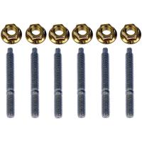 03419B Install Kit for Mounting Exhaust Manifold to Engine Includes 6 Studs and 6 Nuts; 1999-2008 Ford, 2004-2007 Mercury