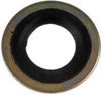 097-025 Metal/Rubber Drain Plug Gasket, Fits 1/2Do, 9/16, M14; Buick/Chevrolet/Ford/Lincoln/Mazda/Mercury/Merkur
