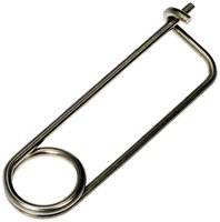 Stainless Steel Locking Safety Pin, 3/32 in. Wire Diameter, 1-11/16 in. Usable Length, 2-3/4 in. Overall Length