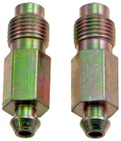 Treated Steel Disc Brake Bleeder Screw, No Check Valve