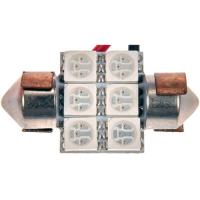 3175A-SMD 3175 Amber 5050smd 6 LED Bulb; Multi-Vehicle Application
