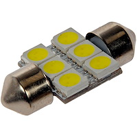Dome Light LED Bulb 3175 White 5050SMD 6LED Bulb