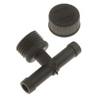 RADIATOR FLUSH TEE 1/2