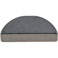595-061 Woodruff Key-Width-3/16(.188) in., Length-47/64(.728) in., Height-19/64(.301) in; 3/16 in x 47/64 in