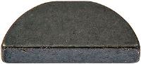 595-069 Woodruff Key-Width-3/16(.188) in., Length-55/64(.855) in., Height-23/64(.362) in; 3/16 in x 55/64 in