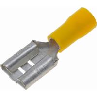 638-258 12-10 Gauge Female Slide Disconnect Terminal, .375 in., Yellow