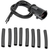 6 Wire Pigtail - Watertight Round Female Connector With Male Terminals