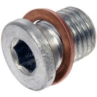 65407 Trapped Washer Oil Drain Plug M14x1.50; 2004-2010 Seat; 1999-2002 Seat; 2025 Volkswagen; 1996-2023 Volkswagen