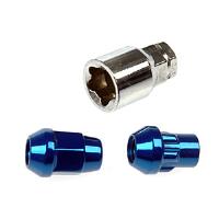 711-342 Blue Chrome Acorn M12-1.50; 1968-2022