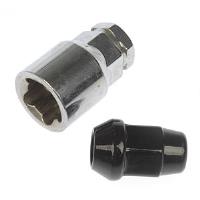 711-346 Black Chrome Acorn M12-1.50; 1968-2022