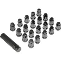 Spline Drive Lock Lug Nut Set - M12-1.50 [Black Chrome]