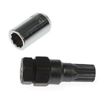 711-425 Wheel Nut Lock Chrome Tuner M12-1.25; Multi-Vehicle Application