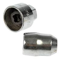 711-621 Wheel Nut Lock Chrome Duplex Acorn M14-1.50; CHRYSLER/FORD/GENERAL/HONDA/SAAB/TOYOTA
