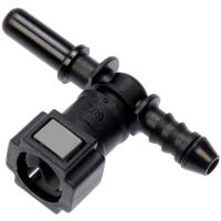Fuel Line Quick Connector Tee, 5/16 in. Steel to 6 mm Nylon, Universal [Pair]