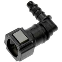 Fuel Line Quick Connector, 5/16 in. Steel to 6 mm Nylon, 90-Degree, Universal [Pair]