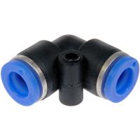 Nylon Connector 90 degree 1/4 in