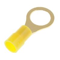 84533 12-10 Gauge Ring Audio Terminal, 3/8 in., Yellow