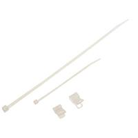 85610 4 and 8 Inch Clear Wire Tie and Nylon Clamp